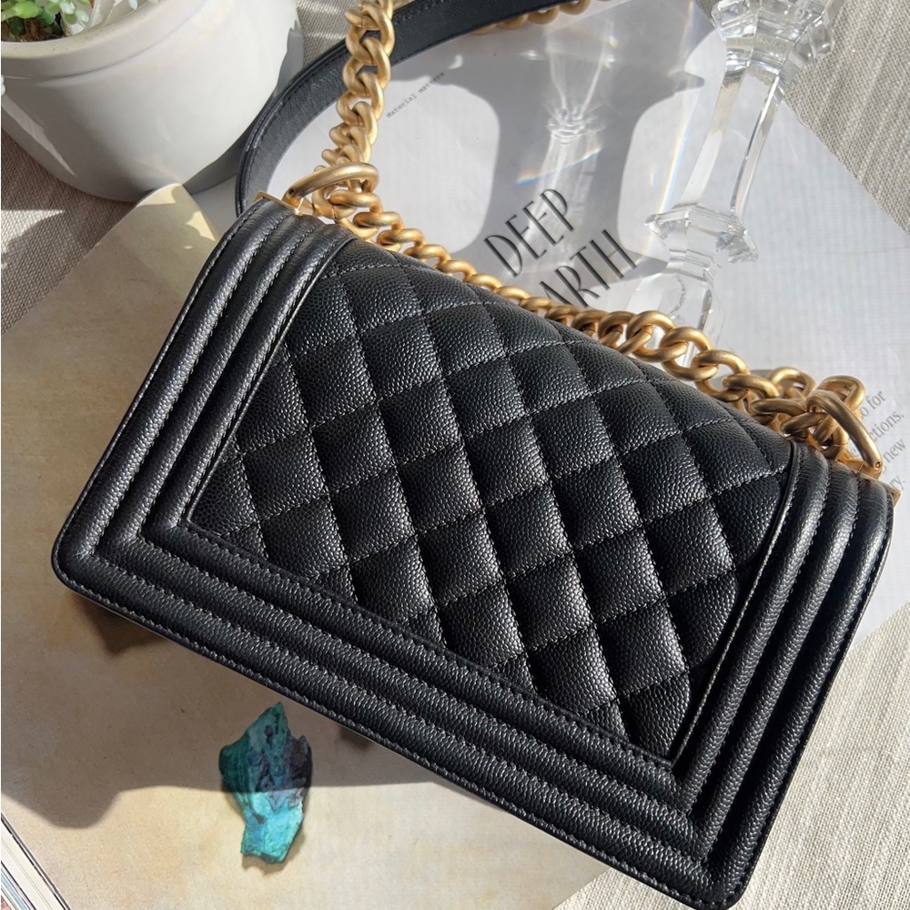 Chanel Chanel Small Black Caviar Boy Bag - Picture 3 of 8